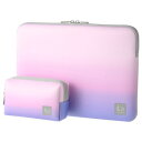 ハクバ写真産業 Chululu PCインナーケース 13.3インチ&マルチポーチ オーロラピンク(SCH-PCMP133PK) 取り寄せ商品(2)