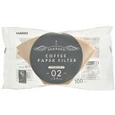HARIO HARIO ペガサス コーヒーペーパーフィルター 2~4杯用 100枚入(PEF-02-100M) 取り寄せ商品