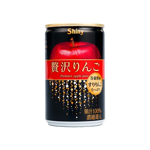 シャイニー ジュース ギフト シャイニー 青森の味！りんごジュース すりおろしたっぷり！贅沢りんご 160g×24缶(4970180000762 x24) 目安在庫=○