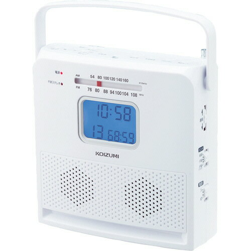 コイズミ CDラジオ ホワイト 1台(SAD-4707/W) 目安在庫=○