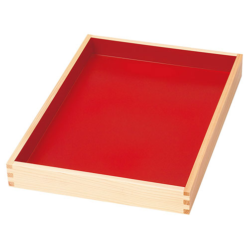 ヤマコー 用美 業務用 ひのき惣菜盆(朱/黒)(大)(yamaco41242) 取り寄せ商品