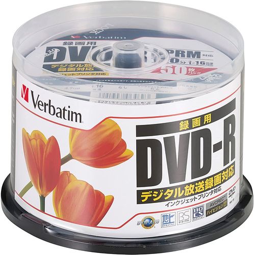 三菱ケミカルメディア 地デジ録画用DVD-R 16倍速書込 スピンドルケース50P VHR12JPP50 目安在庫=○