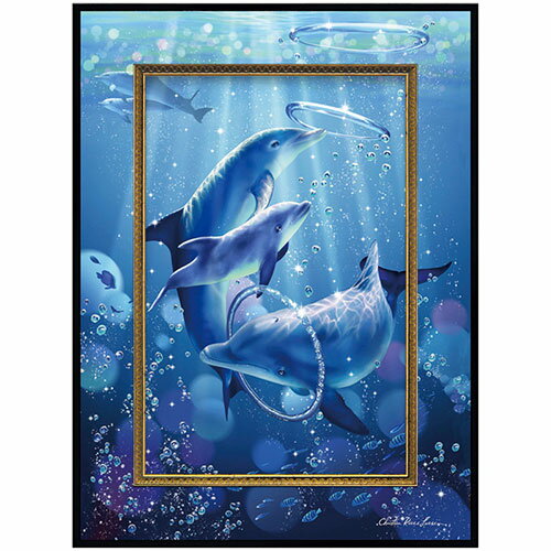 ビッグアート ドルフィンシンフォニー 約39.5×29.5×2cm(C6025517) 取り寄せ商品