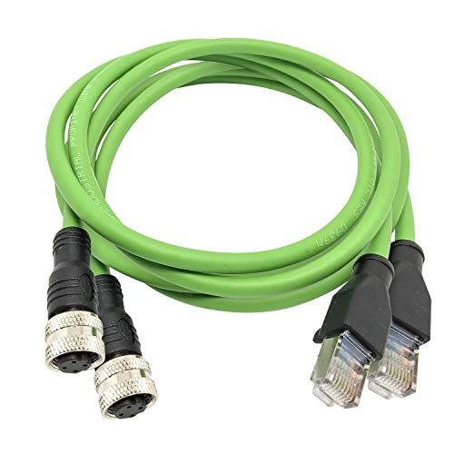 アクシスコミュニケーションズ 01793-001 M12(F)-RJ45(M) CABLE 0.5M (1.6FT) 取り寄せ商品