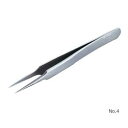 RUBIS 強靭精密ピンセット DURAX (1本)(No.4) 目安在庫=△