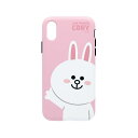 LINE FRIENDS iPhone XR DUAL GUARD x[VbN Rj[(KCL-DBA006) ڈ݌=