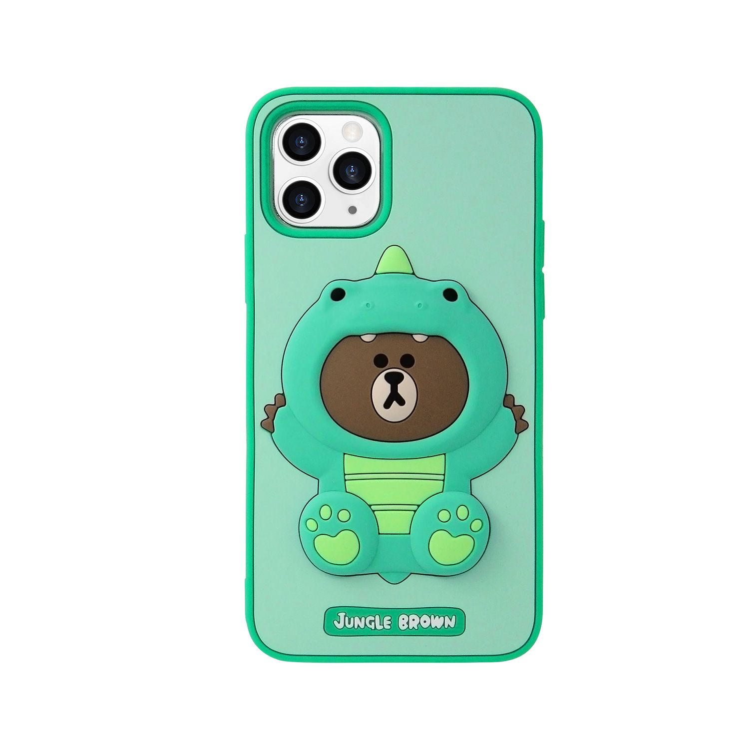 LINE FRIENDS iPhone 11 Pro SILICON_DINO BROWN(KCE-CSB001) ܰº߸=