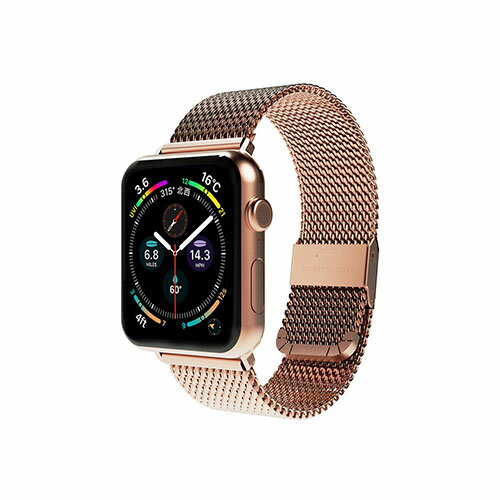 miak CLIP MESH BAND for Apple Watch 45/44/42mm ローズゴールド(SMAMA-W4244RG) 目安在庫=△