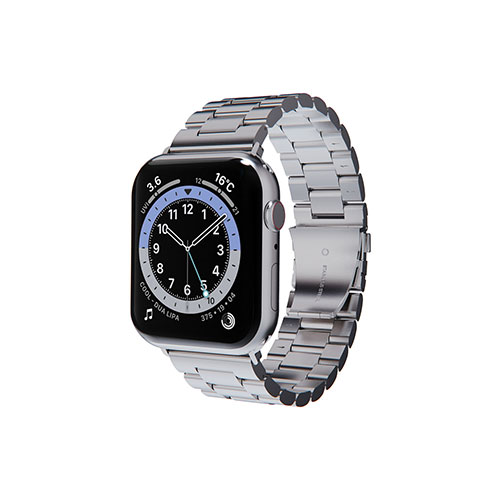 miak METAL BAND for Apple Watch 45/44/42mm シルバー(SFBMA-W4244SL) 取り寄せ商品