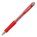 三菱鉛筆 Mitsubishi 油性ボールペン VERY楽ノック 極細 0.5mm 赤 1セット(10本)(4902778717110 x10) 目安在庫=○