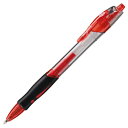 TPS ノック式ゲルインクボールペン スリム 0.7mm 赤 1セット(10本)(SW-G507-RD) 目安在庫=○