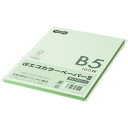 TPS αエコカラーペーパーII B5 ライトグリーン 少枚数パック 1冊(100枚)(AECLGB5-PK) 目安在庫=○