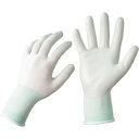 TPS ニトリル 背抜き手袋 M ホワイト/グリーン 1セット(25双:5双×5パック)(TM2987-M) 目安在庫=○