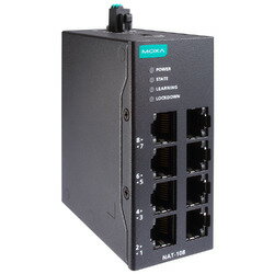 MOXA 8ポート 産業用ネットワークアドレス変換 (NAT) デバイス ワイド温度(NAT-108-T) 取り寄せ商品