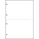 TPS 汎用マルチタイププリンタ帳票 白紙 A4 2分割 4穴 1箱(2500枚:500枚x5冊)(0000000000000 x1) 目安在庫=○