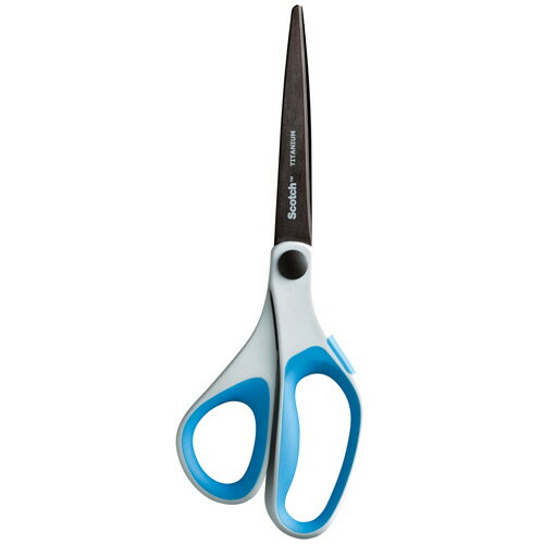 3M スコッチ チタンコートシザーズ 刃渡り85mm ホワイト×ブルー 1セット(6本)(4548623216911 x6) 目安在庫=○