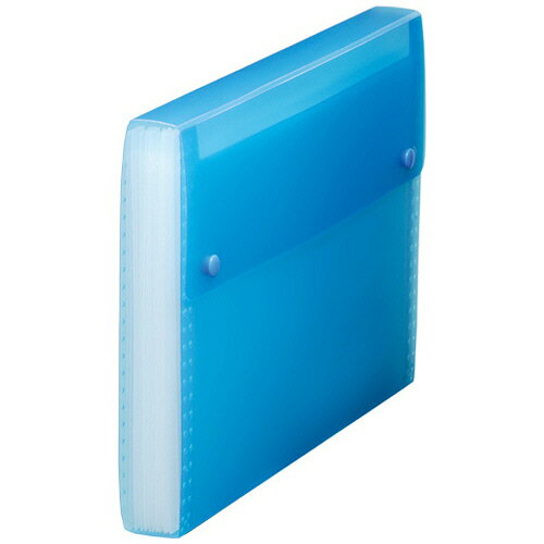 キングジム KING JIM シンプリーズ ドキュメントファイル(透明) A4 13ポケット 青 1セット(8冊)(497166..