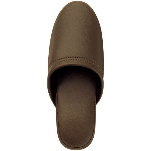 オーミケンシ 抗菌ビニールレザー調スリッパ ダークブラウン 1セット(10足)(4957884133170 x10) 目安在庫=○(3)