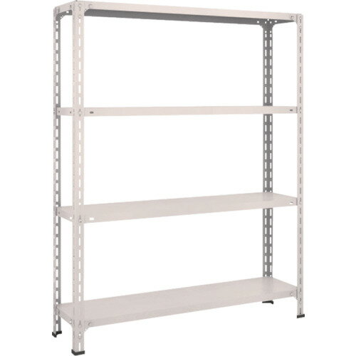 TRUSCO 軽量棚開放型 W1200×D300×H1500 4段 ネオグレー 1台(54V-14-NG) 目安在庫=○