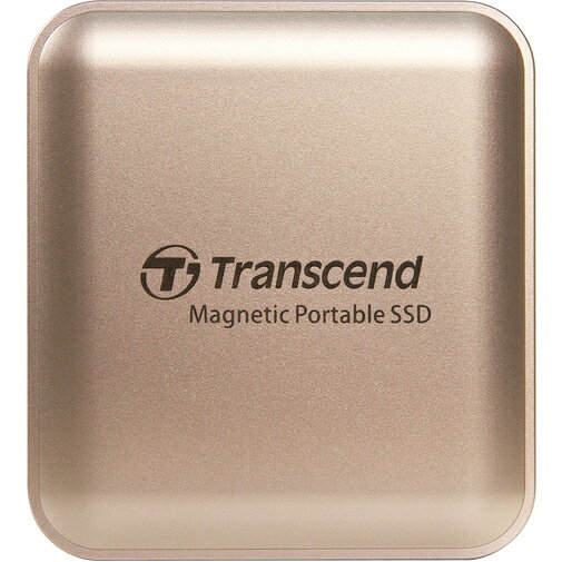 トランセンドジャパン株式会社。2TB MagSafe対応ポータブルSSD ESD420 USB 20Gbps Type-C シャンパンゴールド　