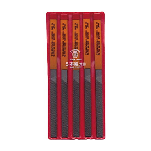 Rakuten - ツボサン 組ヤスリ 5本組(215mm) 平 荒目 1パック(5本)(HI00501) 取り寄せ商品