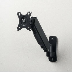 サンワサプライ SANWA SUPPLY 壁掛け式モニターアーム（2関節アーム）(CR-LAW118BK) メーカー在庫品