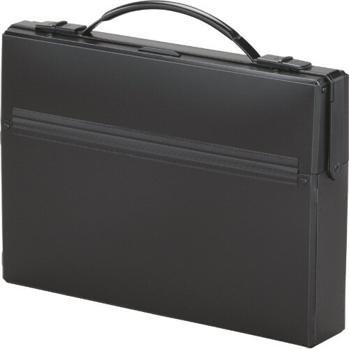 リヒトラブ LIHIT　LAB． ダレスバッグ A4 収納幅55mm 黒 1セット(5個)(4903419828257 x5) 目安在庫=○