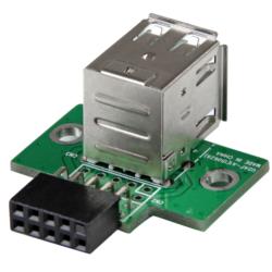 StarTech.com USB増設アダプター/PCケース用/2x Aメス - 10ピン IDC/USB 2.0(USBMBADAPT2) 取り寄せ商品