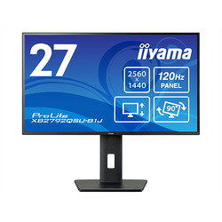 iiyama 液晶ディスプレイ 27型/2560×1440/HDMI/DisplayPort/ブラック/スピーカーあり/IPS方式パネル/昇降/スウィーベ(XB2792QSU-B1J) 取り寄せ商品