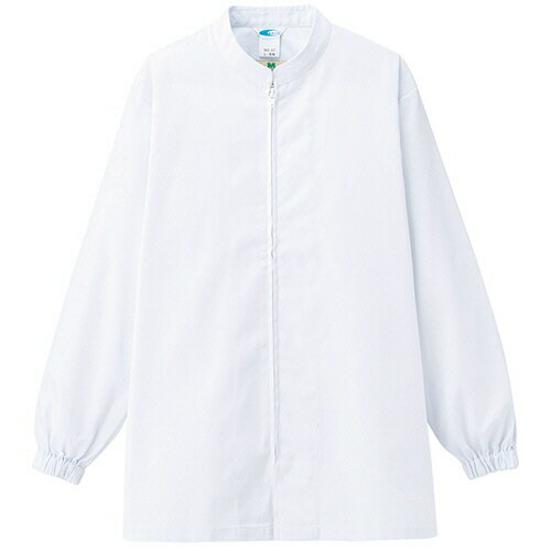 ミドリ安全 白衣 食品産業向け 男女共用長袖コート 厚地 MH07 ホワイト LL 1着(MH07-UE-LL) 目安在庫=○