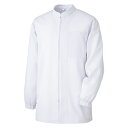 ミドリ安全 白衣 食品産業向け 男女共用長袖コート 厚地 MH307W ホワイト L 1着(MH307W-UE-L) 目安在庫=○