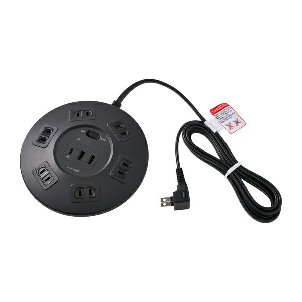 ELPA �ݷ�USB���å� 6�ĸ� PD20W �֥�å�(WLS-R6322BUC(BK)) ���󤻾���