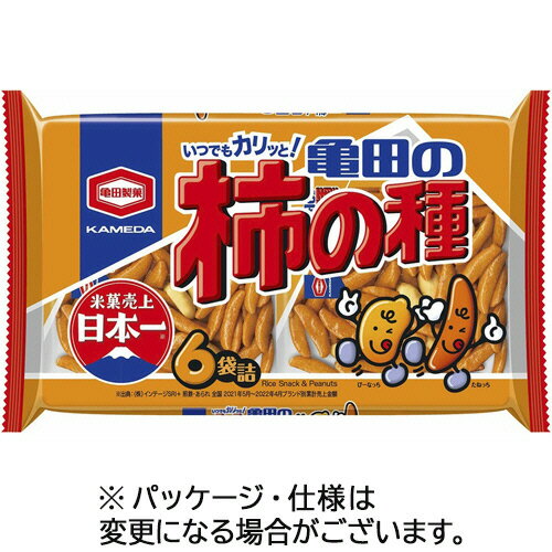 亀田製菓 亀田の柿の種 180g(6袋) 1パック(205166) 取り寄せ商品