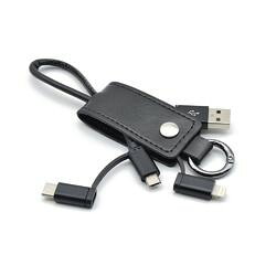 日本トラストテクノロジー Keycase Cable 3in1 Black KC3IN1-BK 取り寄せ商品