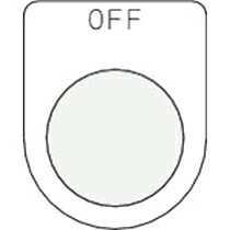 Rakuten - アイマーク 押ボタン/セレクトスイッチ(メガネ銘板) OFF 黒 φ30.5 1枚(P30-6) 取り寄せ商品