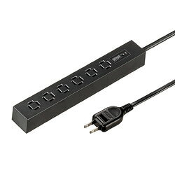 サンワサプライ TAP-SPSLIM6MG-2BKの商品画像