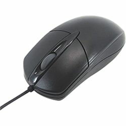 スリーアール PS/2接続光学マウス ブラック 3R-KCMS01PBK 取り寄せ商品