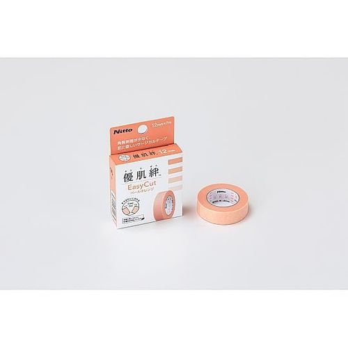 ニトムズ 優肌絆EasyCutペールオレンジ個包装 12mm×7m (1巻)(60-1368-13) 取り寄せ商品