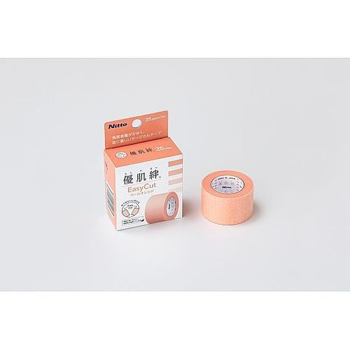 ニトムズ 優肌絆EasyCutペールオレンジ個包装 25mm×7m (1巻)(60-1368-14) 取り寄せ商品