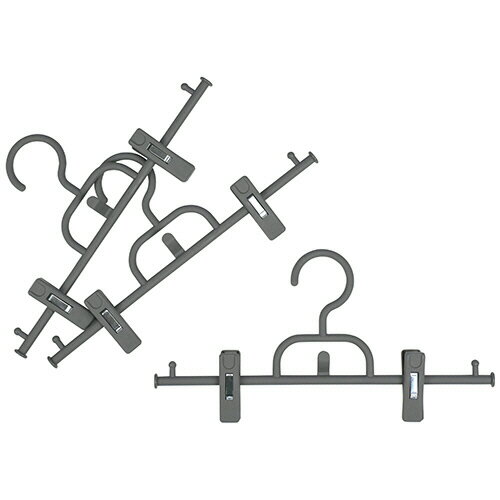 サワフジ ボトムハンガー連結式 ロックグレー 1パック(3本)(BOJ-03 RGY) 目安在庫=○