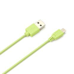 PGA ピージーエー micro USB コネクタ USB ケーブル 50cm グリーン PG-MUC05M05 取り寄せ商品