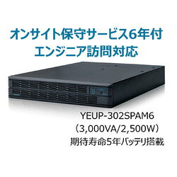 ユタカ電機製作所 YEUP-302SPAM6 UPS3020SPオンサイト保守サービス付6年 取り寄せ商品