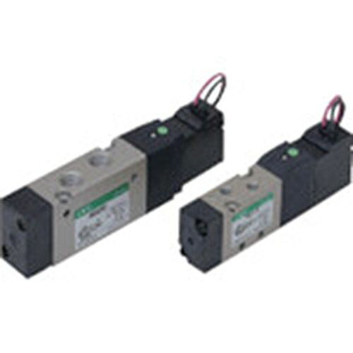 CKD 4Kシリーズパイロット式5ポート弁セレックスバルブ 1個(4KA110-M5-DC24V) 取り寄せ商品