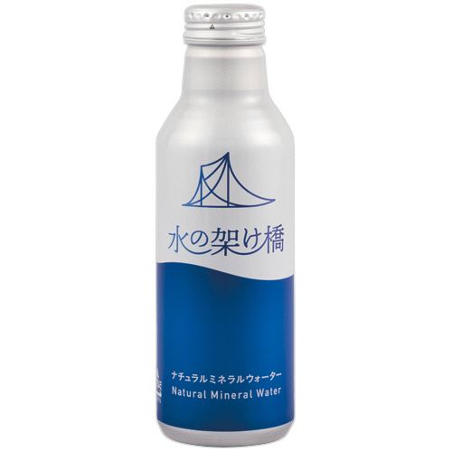 UACJ 12年保存 アルミボトル缶備蓄水 ｢水の架け橋｣ 500mL 1セット(96本:24本×4ケース)(4595640383010 x96) 取り寄せ商品