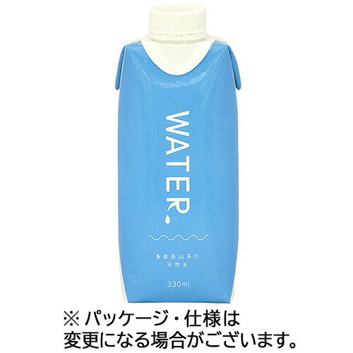 三井農林 ナチュラルウォーター 330ml 紙パック 1ケース(12本)(4902831718306 x12) 取り寄せ商品 nanos-sr-12622830 ナノズ 楽天市場店 パッケージ画像