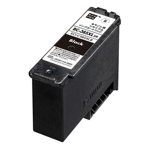 エコリカ キヤノン BC-385XL対応 リサイクル互換インク ブラック(ECI