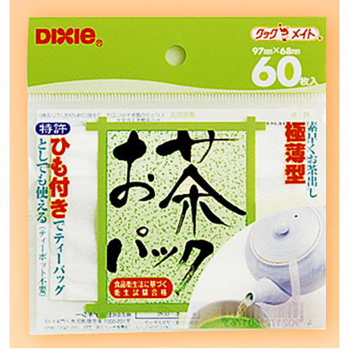 ○特許、ひも付きでお茶が簡単にしぼりだせる。○極薄型パックで素早く抽出。○お茶の取りだしラクラク。○食品衛生法に基づく衛生試験に合格。○特許、ひも付きでお茶が簡単にしぼりだせる。○極薄型パックで素早く抽出。○お茶の取りだしラクラク。○食品衛生法に基づく衛生試験に合格。