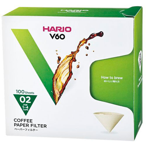 HARIO 【5セット】 HARIO V60用ペーパーフィルターM 1~4杯用 100枚入(VCF-02-100MK...