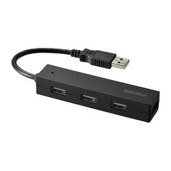 バッファロー BSH4U25BKZ USB2.0ハブ 4ポートタイプ 簡易パッケージ ブラック 目安在庫=△