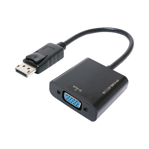 ミヨシ DisplayPort-D-sub変換アダプタ(DP-DSA1/BK) 取り寄せ商品